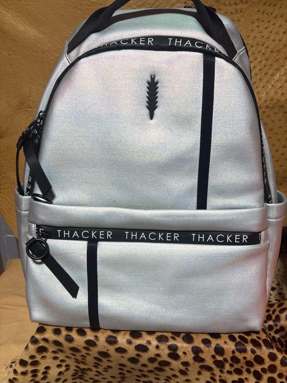 Silver backpacks